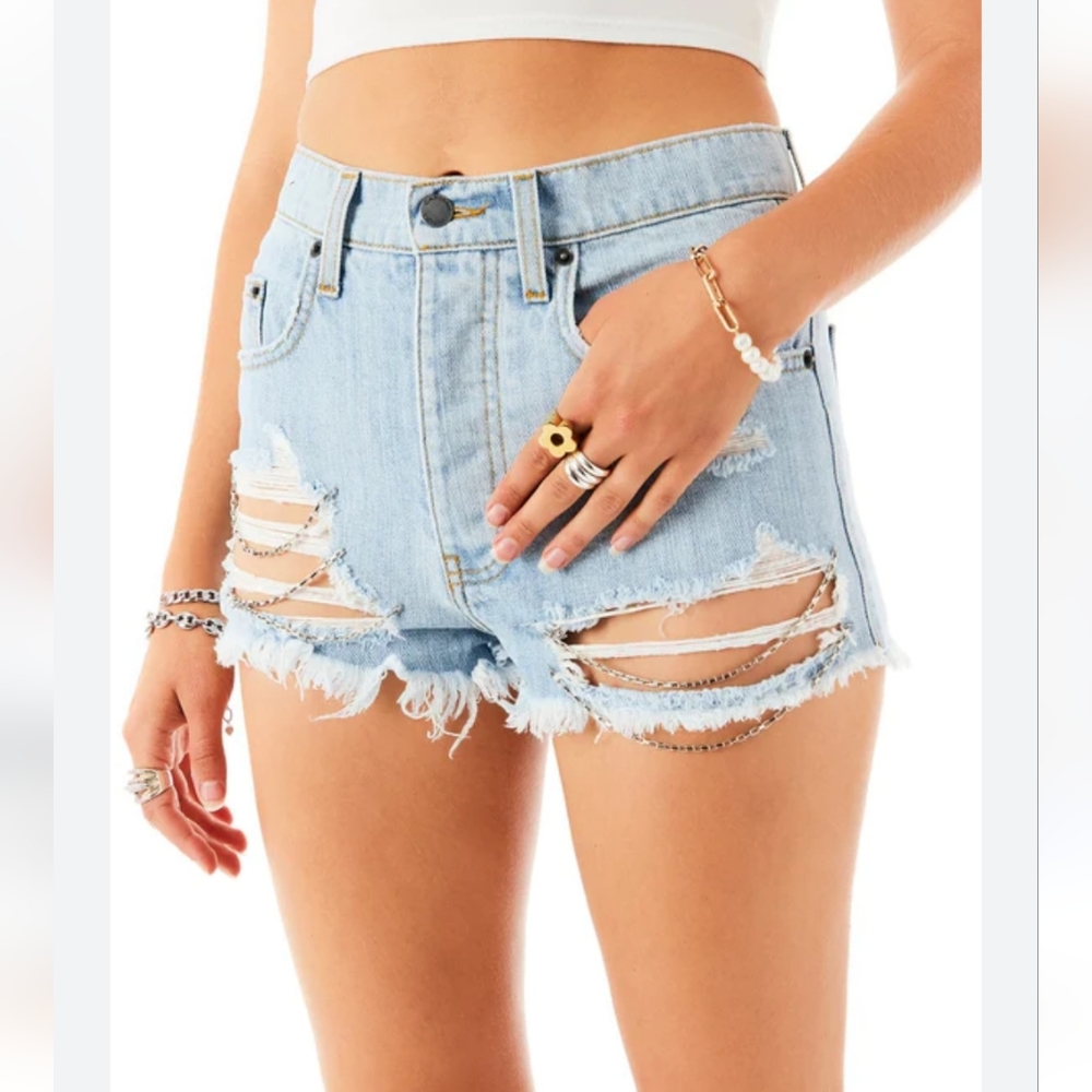 Nwt Denim Shorts without chain in picture